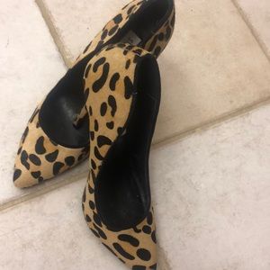 Steve Madden leopard heels